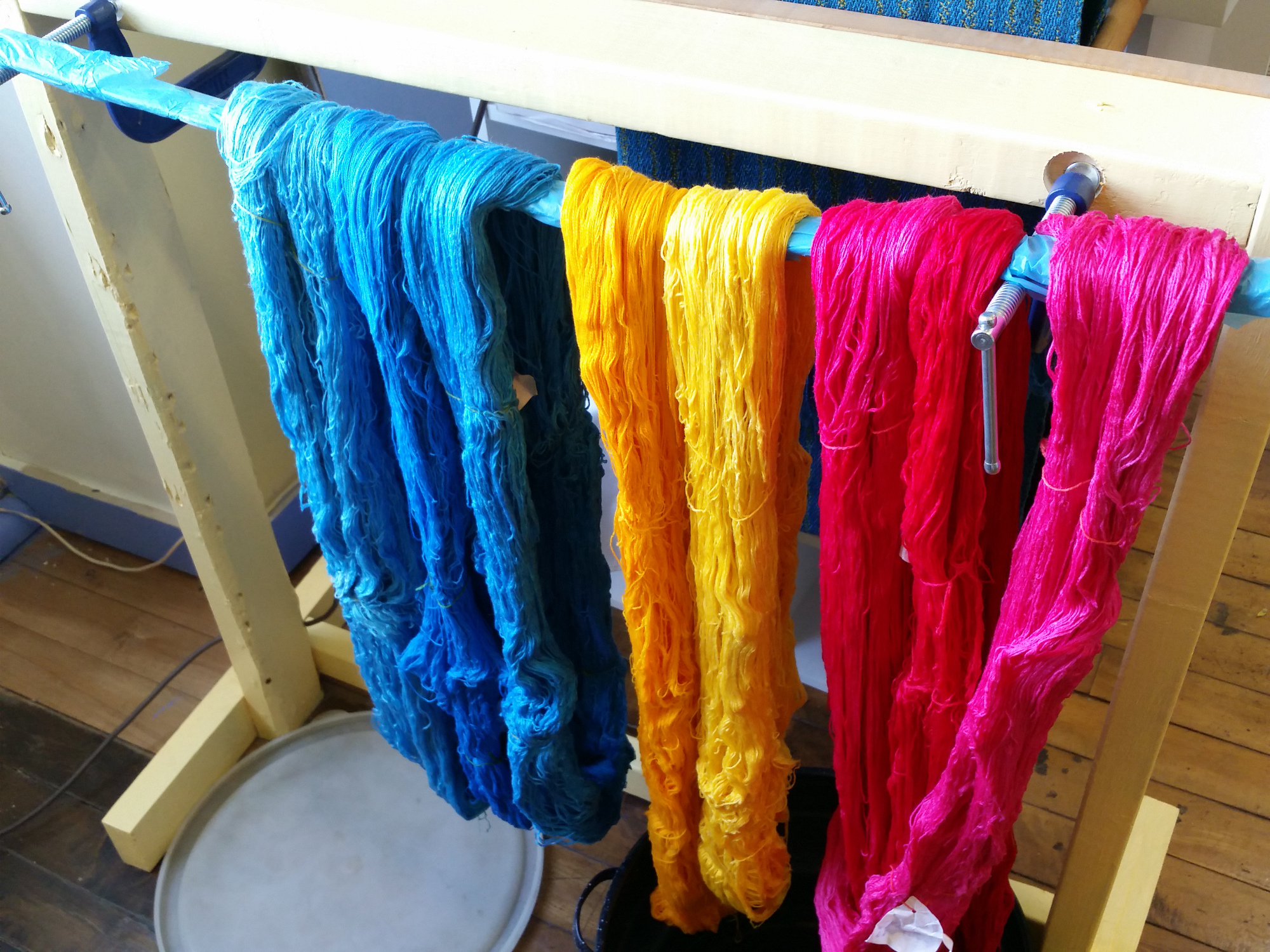 Hand dyed yarn